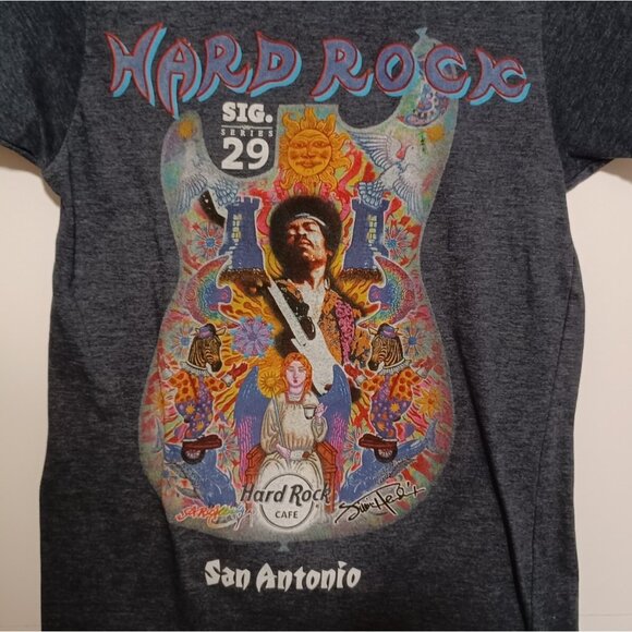 Hard Rock Cafe Men's Jimi Hendricks Sig. Series 29 T San Antonio 2011 S - Picture 2 of 5